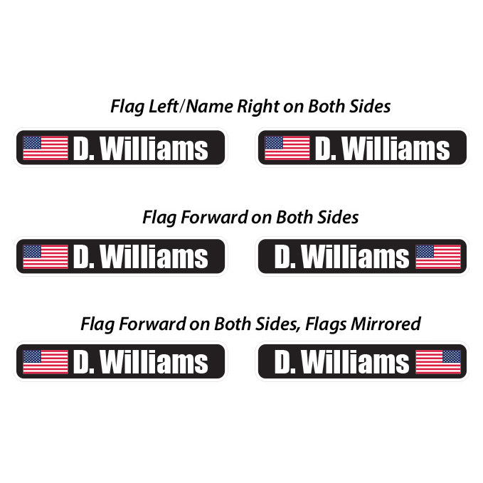 Magnetic Driver Name/Flag Panels